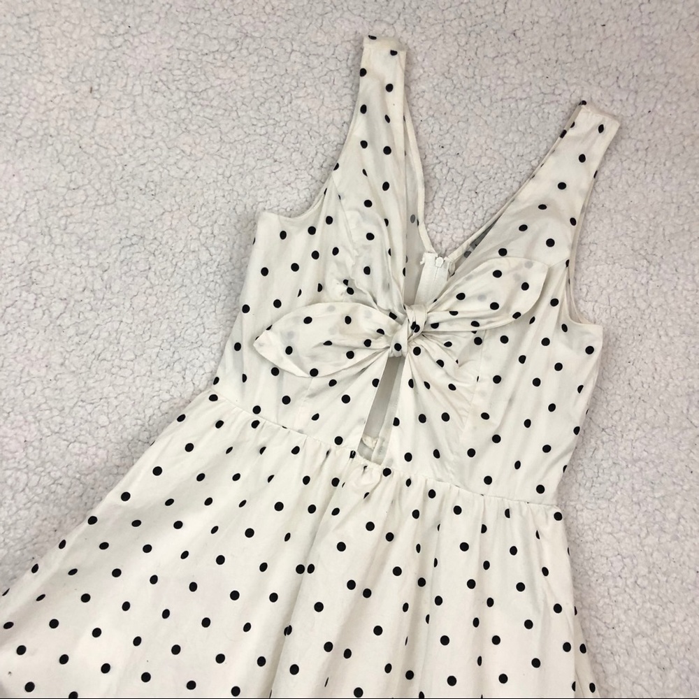 Bailey Blue 50s Style Polka Dot Dress - Picture 2 of 6